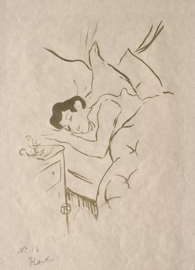 Die alten Geschichten: Dein Mund von Henri de Toulouse-Lautrec