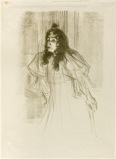 Miss May Belfort mit langem Haar von Henri de Toulouse-Lautrec