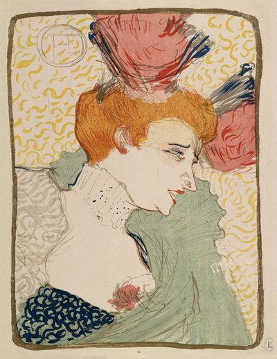 Mlle Marcelle Lender, en Buste von Henri de Toulouse-Lautrec
