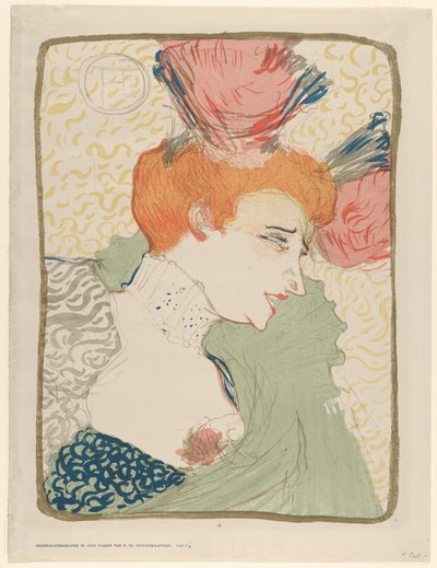 Porträtbüste von Mademoiselle Marcelle Lender von Henri de Toulouse-Lautrec
