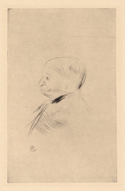 Porträt eines Mannes von Henri de Toulouse-Lautrec