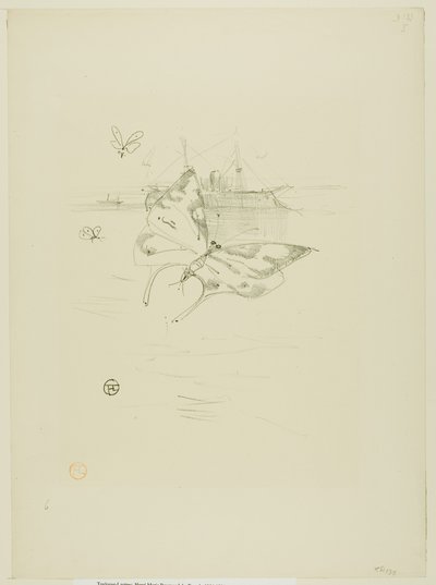 Die Schmetterlinge, aus Mélodies de Désiré Dihau von Henri de Toulouse-Lautrec