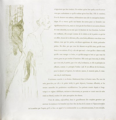 Yvette Guilbert - Französische Serie: Nr. 11 von Henri de Toulouse-Lautrec