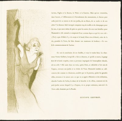 Yvette Guilbert von Henri de Toulouse-Lautrec