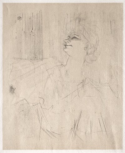 Yvette Guilbert: à Ménilmontant, de Bruant von Henri de Toulouse-Lautrec