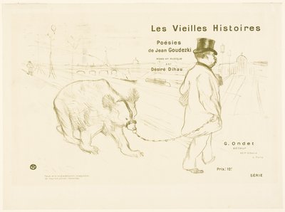 Umschlag und Frontispiz zu Les Vieilles Histoires von Henri de Toulouse Lautrec