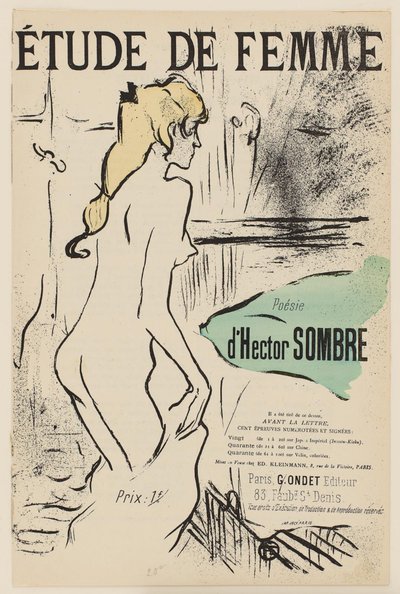 Studie einer Frau von Henri de Toulouse Lautrec