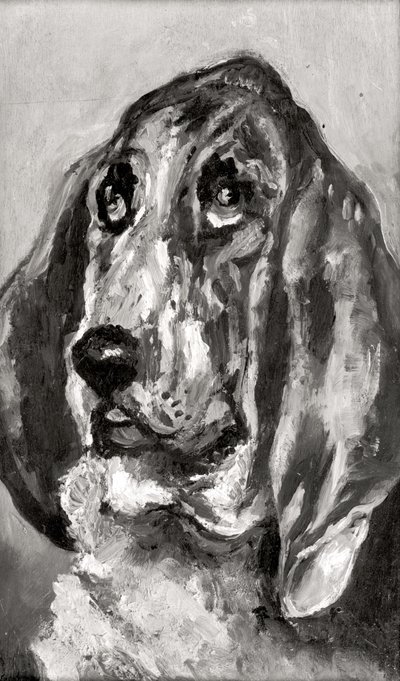 Kopf eines laufenden Hundes, 1880 von Henri de Toulouse Lautrec
