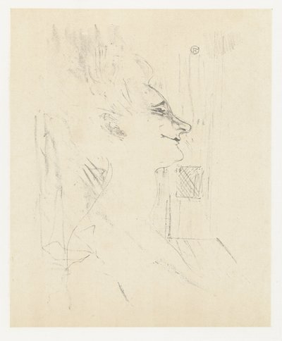 Porträt der Schauspielerin Yvette Guilbert in Soularde von Henri de Toulouse Lautrec