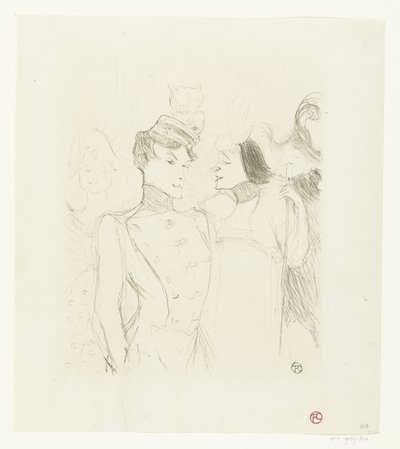 Porträt der Schauspielerinnen Marcelle Lender und Eve Lavallière in einer Revue im Théâtre des Variétés von Henri de Toulouse Lautrec