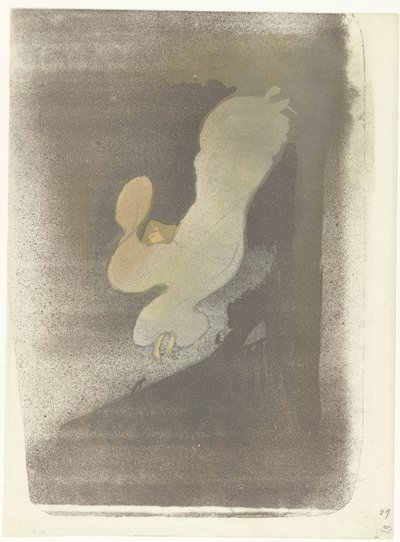 Porträt der Tänzerin Loie Fuller während eines Auftritts von Henri de Toulouse Lautrec