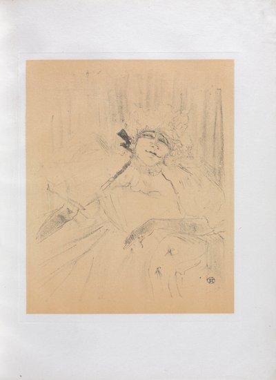 Yvette Guilbert-Englische Serie: Altes Lied von Henri de Toulouse Lautrec