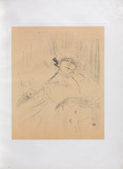 Yvette Guilbert-Englische Serie: Chanson ancienne, 1898 von Henri de Toulouse Lautrec