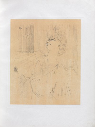 Yvette Guilbert-Englische Serie: Menilmontant von Bruant von Henri de Toulouse Lautrec