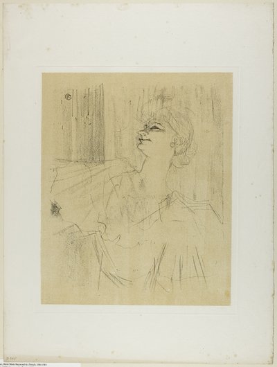 Yvette Guilbert—A Menilmontant de Bruant, aus Yvette Guilbert von Henri de Toulouse Lautrec