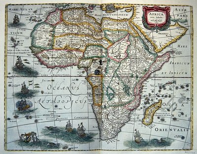 Karte von Afrika, aus 