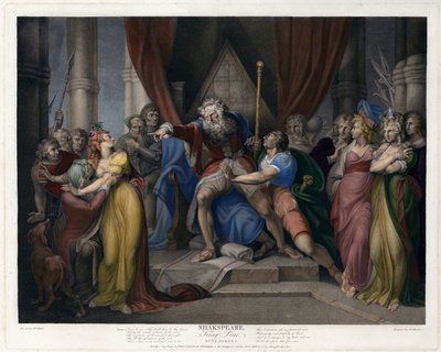 Szene aus Shakespeares König Lear (Akt I, Szene I) von Henry  Fuseli