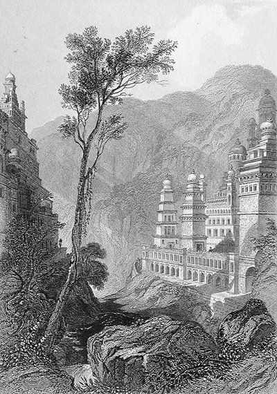 Jain-Tempel, Muktagerri, graviert von Finden, aus 