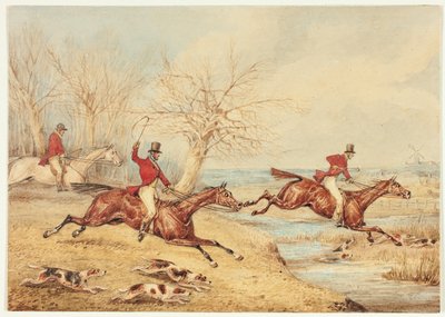 Reiterjäger mit Hunden von Henry Alken
