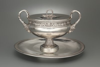 Gedeckte Terrine mit Tablett, 1798-1809 von Henry Auguste