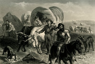 Auswanderer überqueren die Ebenen von Henry Bryan Hall Jr.