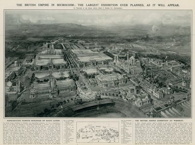 Das britische Empire im Mikrokosmos (Lithografie) von Henry Charles Brewer