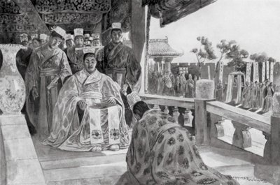Han Yu präsentiert sein Memorial von Henry Charles Seppings Wright