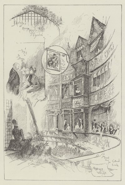 Skizzen im Theater Ihrer Majestät von Henry Charles Seppings Wright
