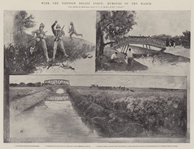 Mit der Tientsin-Entsatztruppe, Humor des Marsches von Henry Charles Seppings Wright