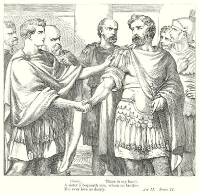 Antonius und Cleopatra (Gravur) von Henry Courtney (after) Selous