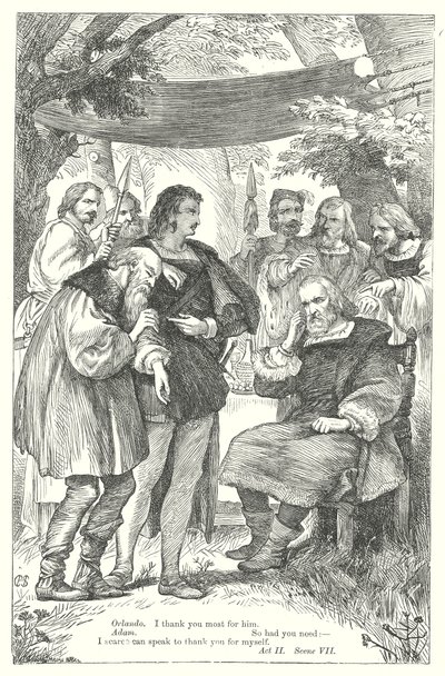 Wie es euch gefällt (Gravur) von Henry Courtney (after) Selous
