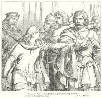 Cymbeline (Gravur) von Henry Courtney (after) Selous