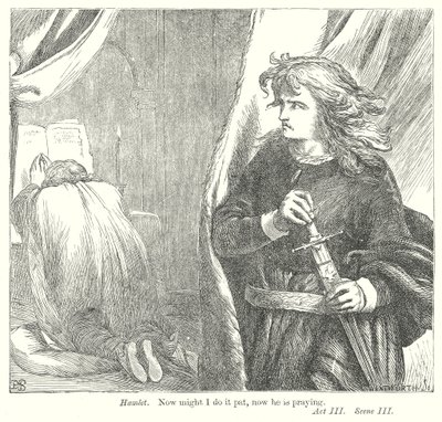 Hamlet (Gravur) von Henry Courtney (after) Selous