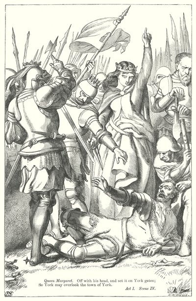 König Heinrich VI. Teil III (Gravur) von Henry Courtney (after) Selous