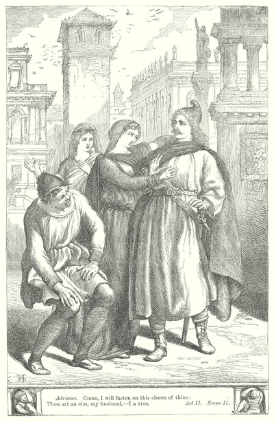 Die Komödie der Irrungen (Gravur) von Henry Courtney (after) Selous