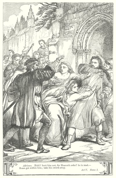 Die Komödie der Irrungen (Gravur) von Henry Courtney (after) Selous