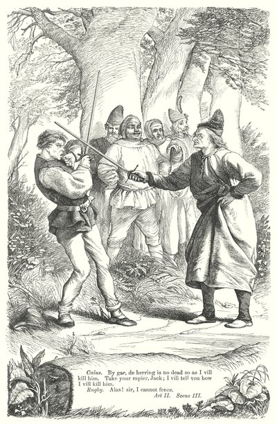 Die lustigen Weiber von Windsor (Gravur) von Henry Courtney (after) Selous