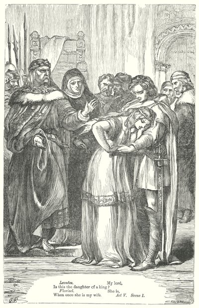 Das Wintermärchen (Gravur) von Henry Courtney (after) Selous