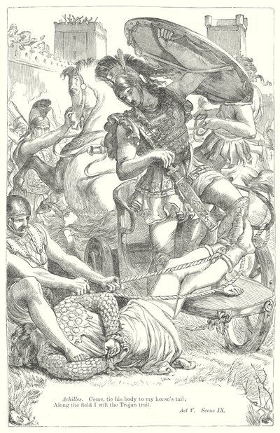 Troilus und Cressida (Gravur) von Henry Courtney (after) Selous
