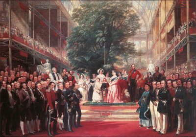 Königin Victoria eröffnet die Große Ausstellung im Hyde Park von Henry Courtney Selous