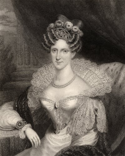 Prinzessin Adelaide von Sachsen-Coburg-Meiningen, graviert von H.R. Cook, aus 