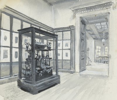 Innenansicht des Britischen Museums, zeigt die Galerie der Gravuren von Henry Edward Tidmarsh
