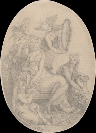Zeichnung für das Frontispiz von Erasmus Darwins Der Botanische Garten von Johann Heinrich Füssli