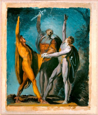 Skizze für "Eid auf dem Rütli," weibliche Figur (verso) von Johann Heinrich Füssli