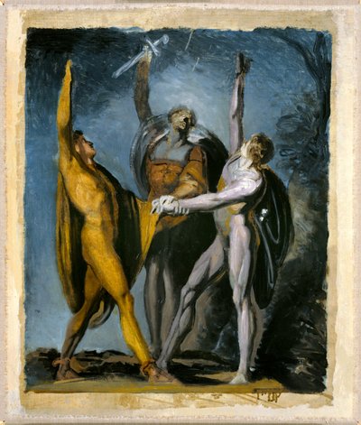 Skizze für den Rütlischwur, weibliche Figur von Johann Heinrich Füssli