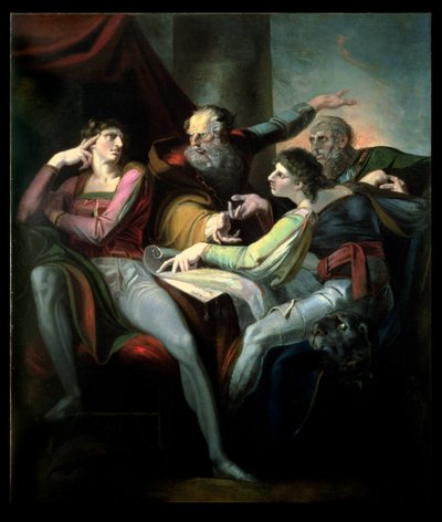 Der Streit zwischen Hotspur, Worcester, Mortimer und Glendower, 1784 von Johann Heinrich Füssli