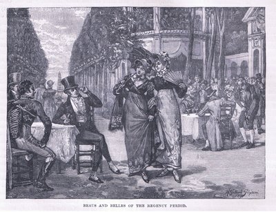 Beaus und Belles der Regency-Periode von Henry Gillard Glindoni