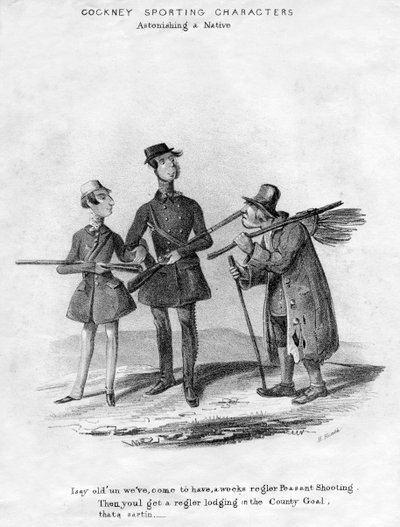 Cockney-Sportcharaktere. Einen Einheimischen erstaunen, 19. Jahrhundert von Henry Heath
