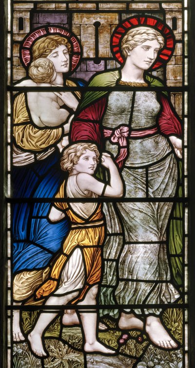 Buckland, St. Maria, Die Barcote-Kapelle, Nächstenliebe, 1889 von Henry Holiday