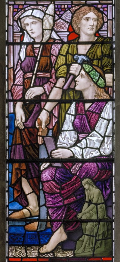 Buckland, St. Maria, Architektur, 1918 von Henry Holiday